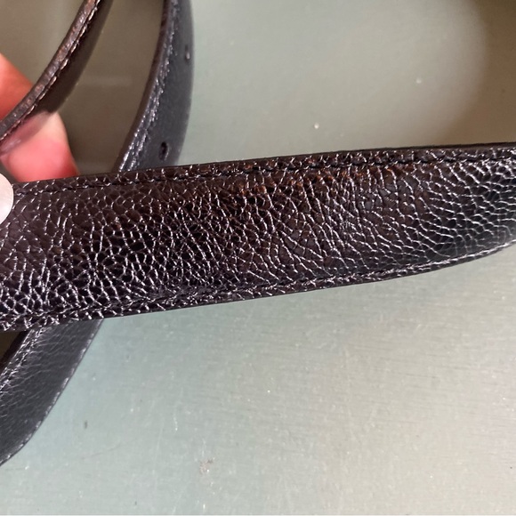 BRIGHTON Black Silver Buckle Belt - Picture 8 of 11